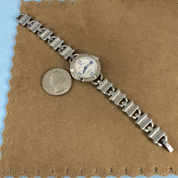 Stiunning Lucien Piccard White Sapphire Watch